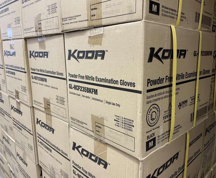 Koda Black Nitrile Gloves - Image 3