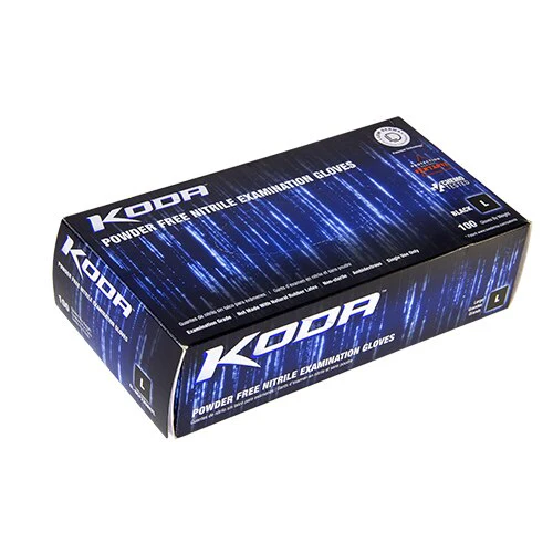 Koda Black Nitrile Gloves - Image 4